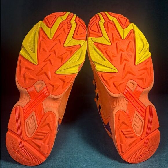 Adidas Yung-1 Dragon Ball Z Hi-Res Orange DBZ Goku Sneakers Mens 9.5 US